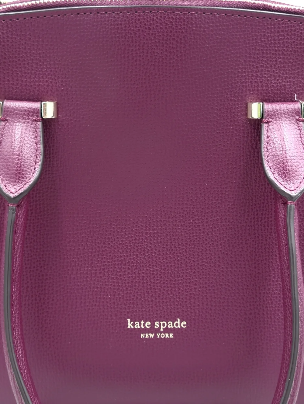 Kate Spade Sydney Small Sachel Handbag Crossbody Adjustable Strap Purple Sangria
